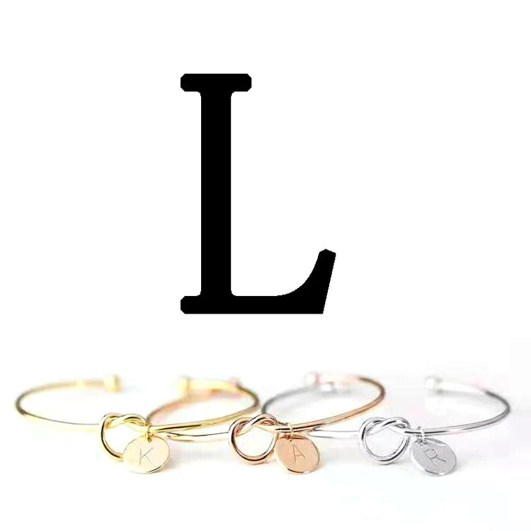 Initial Letter Charm Bracelet