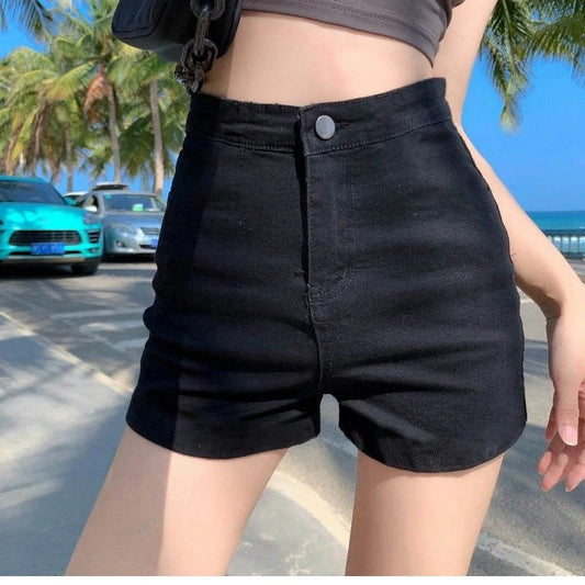 High Waisted Black Shorts