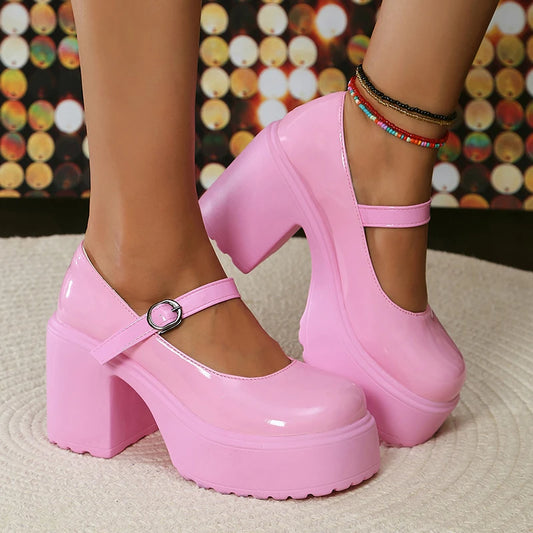 Chunky Y2k Platform Heels