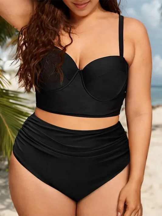 Plus Size Push Up Tankini