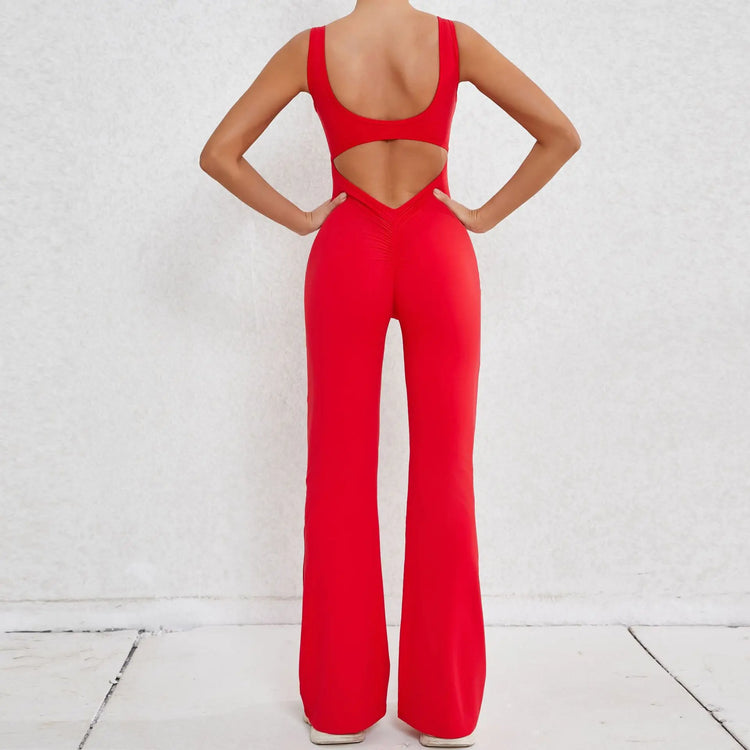 Cute Flare Active Jumpsuit