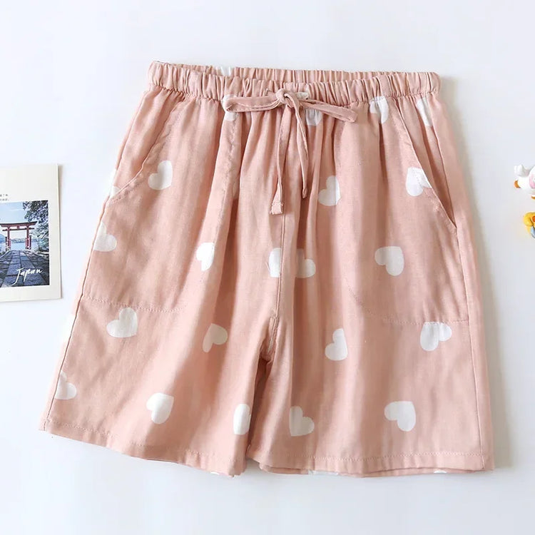 Cotton Printed Pajama Shorts