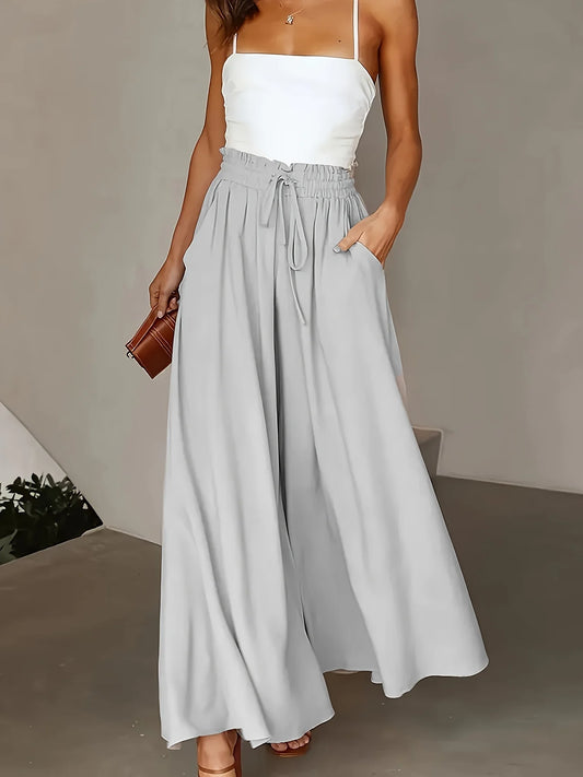 Plus Size Wide Leg Casual Pants