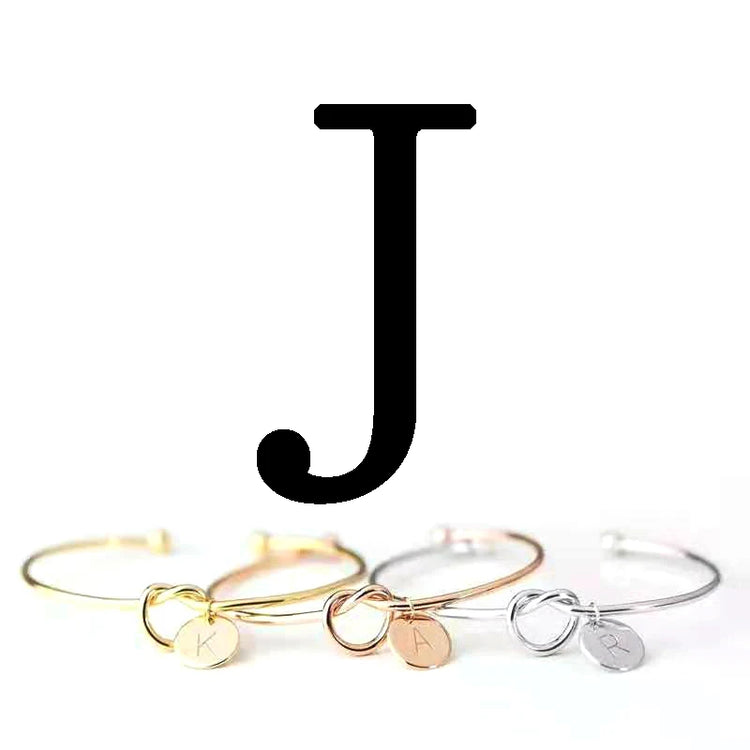 Initial Letter Charm Bracelet