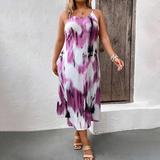 Plus Size Tie Dye Dress