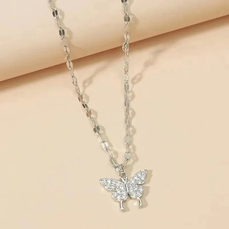 Silver Butterfly Necklace