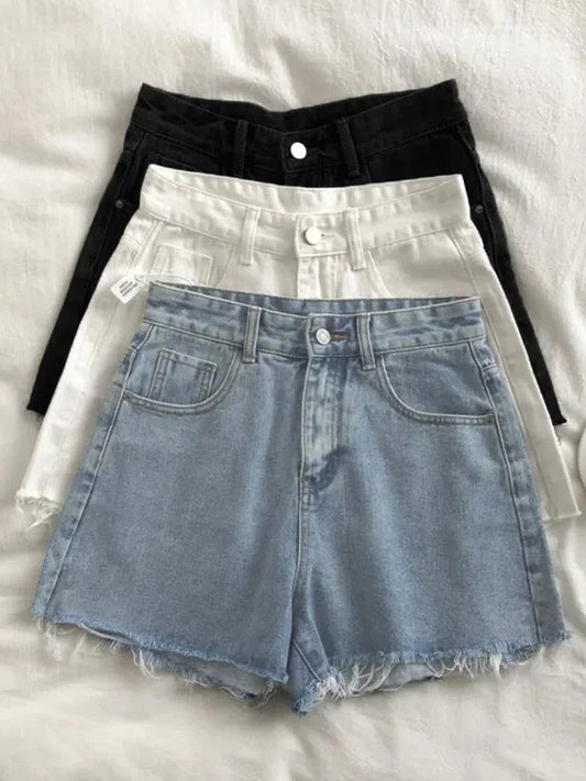 High Waisted Denims Shorts