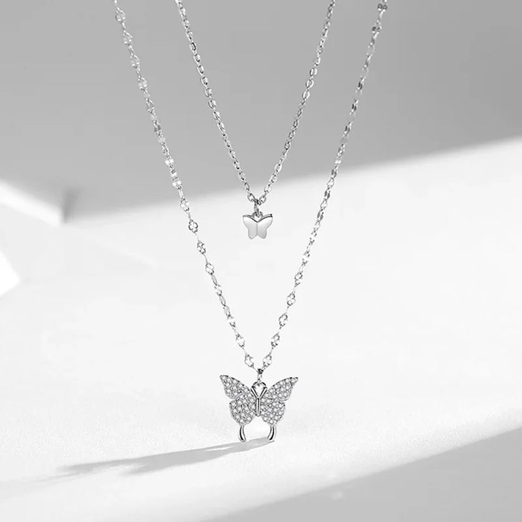 Silver Butterfly Necklace