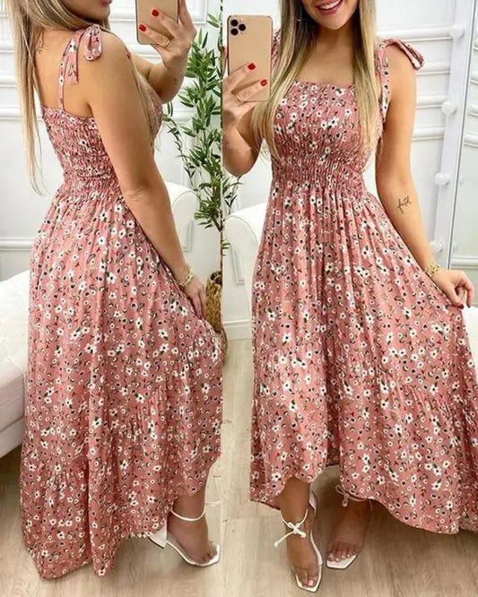 Long Sexy Summer Floral Dress