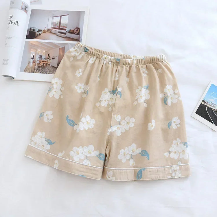 Cotton Printed Pajama Shorts