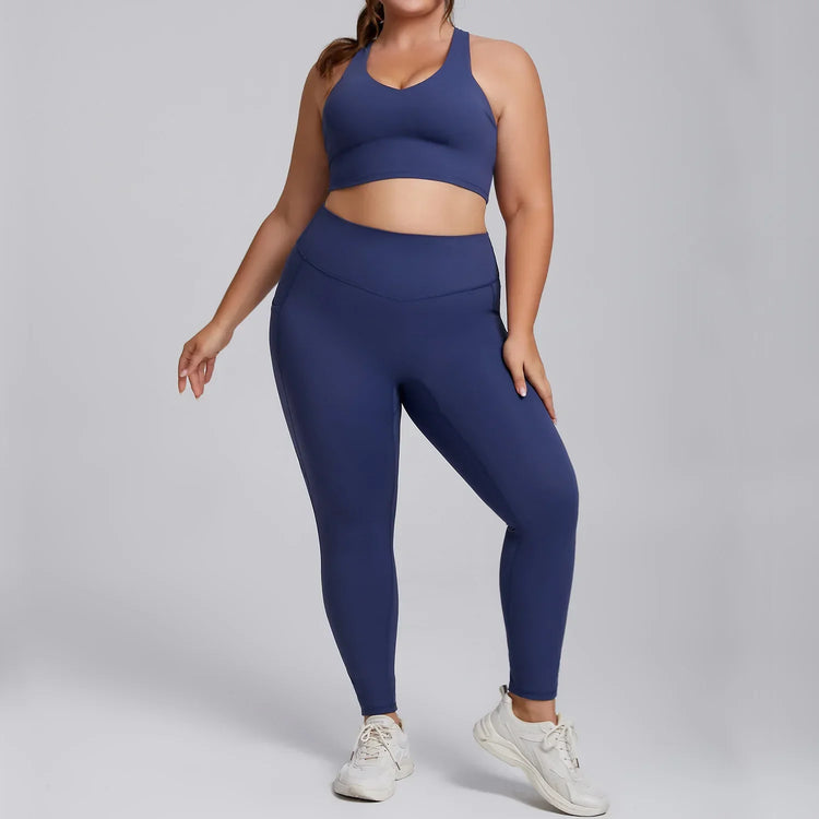 Plus Size Active Top & Leggings Set