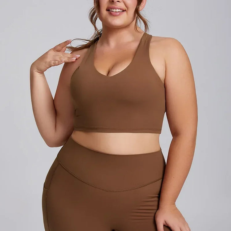 Plus Size Active Top & Leggings Set