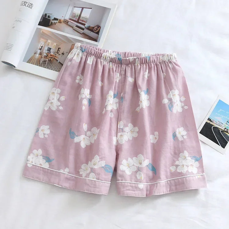 Cotton Printed Pajama Shorts