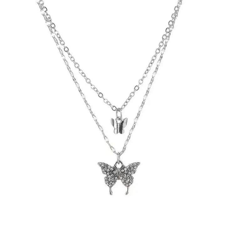 Silver Butterfly Necklace