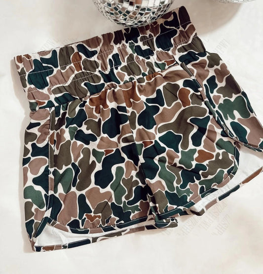 Camouflage print Y2K aesthetic retro streetwear Shorts