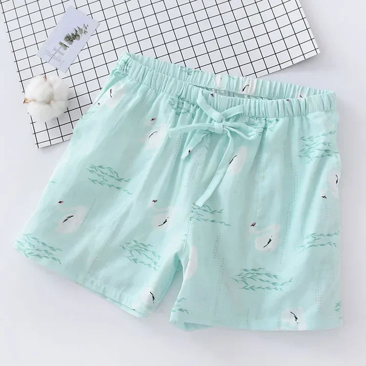 Cotton Printed Pajama Shorts