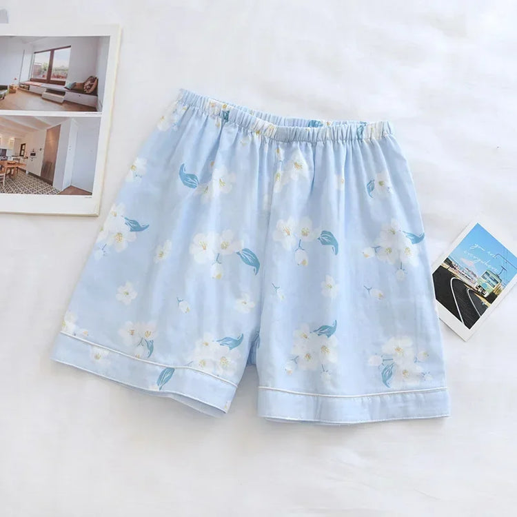 Cotton Printed Pajama Shorts