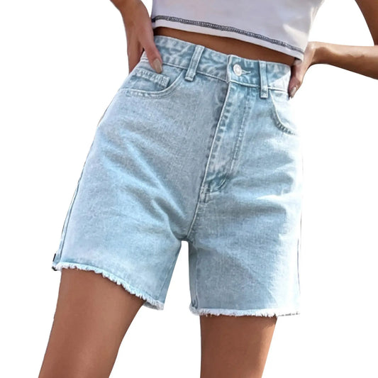 High Waist Long Length Shorts