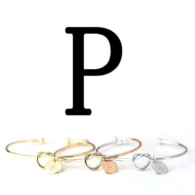 Initial Letter Charm Bracelet