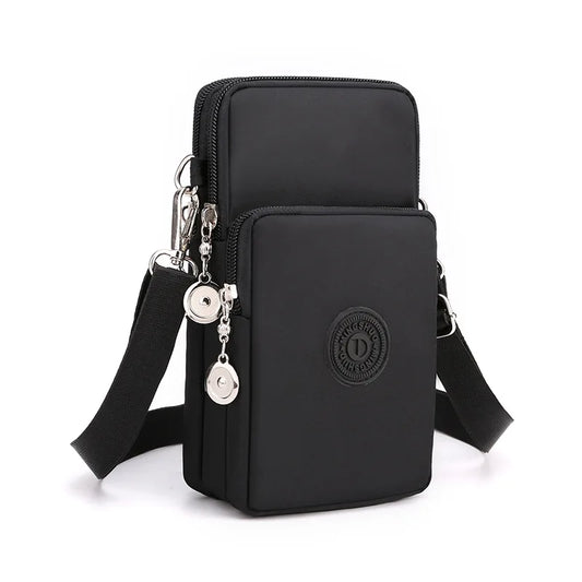 Nylon Crossbody Cell Phone Bag