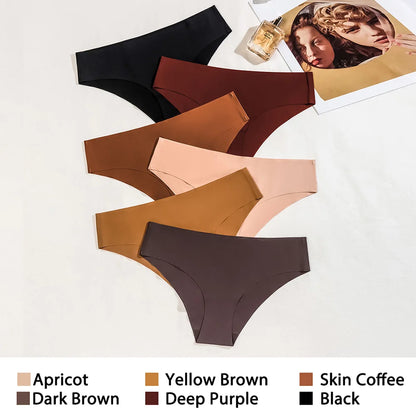 6 Piece Set Of Silk Seamless Panties