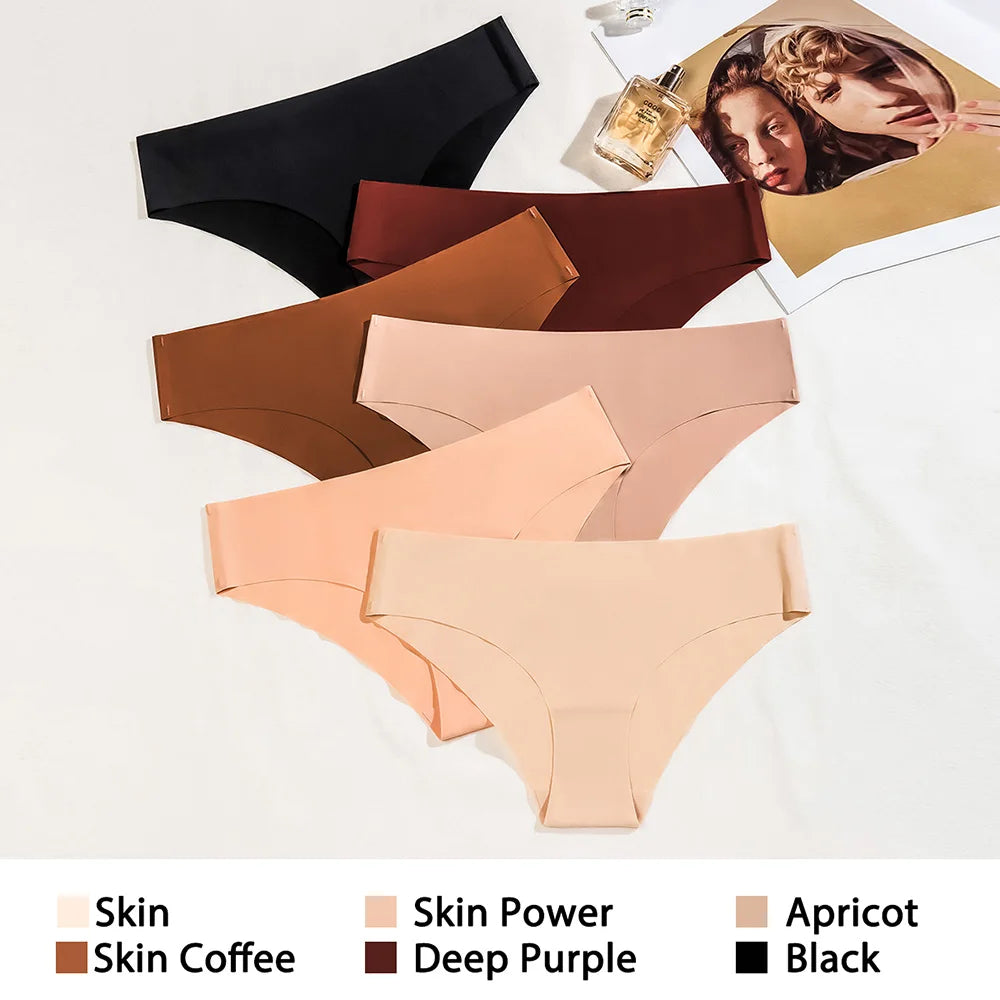 6 Piece Set Of Silk Seamless Panties